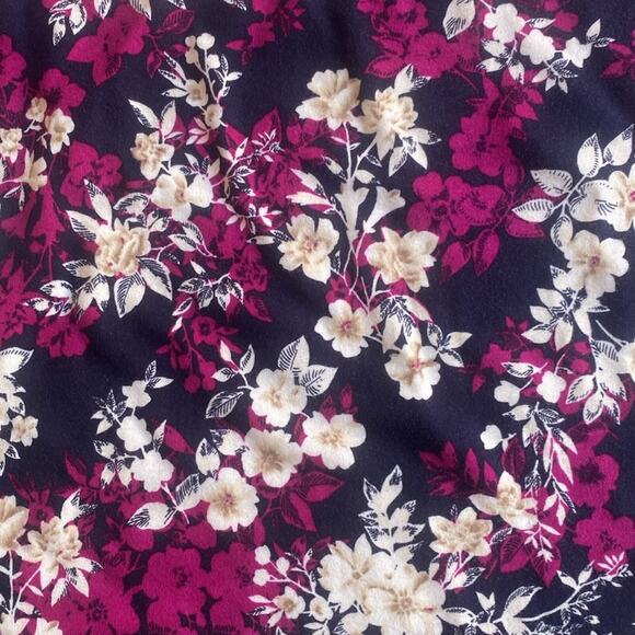 Charter club XL 100% Pima cotton boat neck style floral pattern navy - Picture 4 of 9